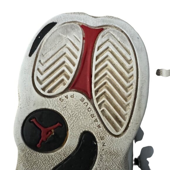 Nike Jordan High-top Sneakers Toddler Size 8C White Black Hook and Loop Closure - Picture 9 of 10